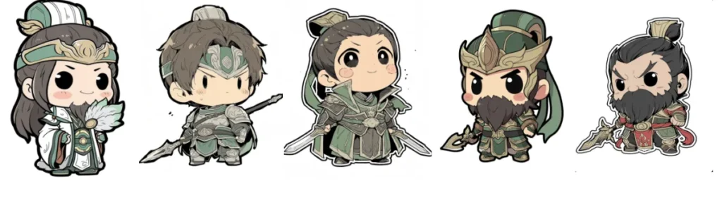 三国志ミニに登場するキャラの画像